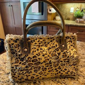 Myra Bag Canvas, Leather & Hairon - New, without tags.